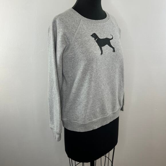 The Black Dog Ladies Classic Crewneck Sweatshirt Polo Gray Comfort Pullover XS - Picture 3 of 10
